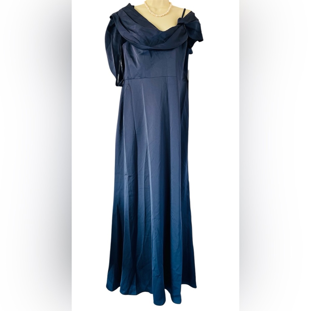 NWT Aqua Asymmetrical Navy Dress - Formal dress